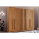 Ver imagem 1 de Guarda Roupa Casal 6 Portas e 4 Gavetas Denver Naturale - Rufato