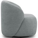 Ver mais imagens de Kit 02 Poltronas Giratórias Orgânica para Sala Living Heidy F04 Linho Tramado Cinza - Lyam Decor