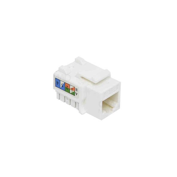 Conector Rj45 Keystone Conector RJ45 CAT5E Keystone Branco - QT MOV | MadeiraMadeira