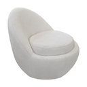Ver imagem 1 de Poltrona Orgânica Kaira Base Fixa Bouclê Off White - Nexta Casa