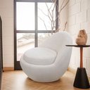 Ver imagem 2 de Poltrona Orgânica Kaira Base Fixa Bouclê Off White - Nexta Casa