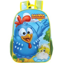 Mochila Escolar Galinha Pintadinha Surpresa GR Xeryus - 1