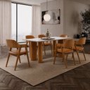 Ver imagem 4 de Sala de Jantar Moderna 6 Cadeiras Bella- Imperial Móveis