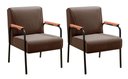 Ver imagem 1 de Kit 2 Poltronas Jade Cor:Veludo Marrom 260