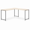 Ver imagem 2 de Mesa em L sem Prateleira Office em MDF Estilo Industrial Klm Store
