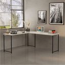 Ver imagem 1 de Mesa em L sem Prateleira Office em Mdf Estilo Industrial Klm Store