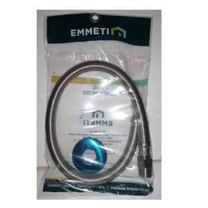 Engate Flexível P/ Aquecedor-Trama Aço Inox MXF 1/2" 60CM
