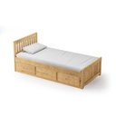 Ver imagem 3 de Cama Solteirão 03 Gavetas - Madeira Maciça Cera