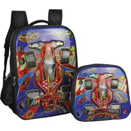Mochila Escolar Racing C/LANCHEIRA 6D 40cm/23C Conjunto Sao Paulo EXPRESS - 1