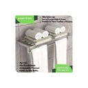 Ver imagem 3 de Toalheiro Hotel de Parede Porta Toalha Duplo Inox F.master