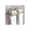 Ver imagem 1 de Toalheiro Hotel de Parede Porta Toalha Duplo Inox F.master