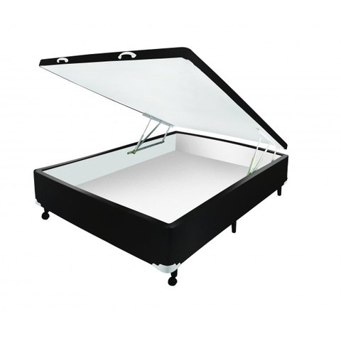 Box Baú Castor Casal Preto 138x188x35cm