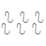 Kit 6 Ganchos Multiuso Slim em Inox - 1