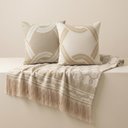 Ver imagem 2 de Kit Manta e Almofadas Decorativas para Sofá Argélia Verde Relva - Nexta Casa