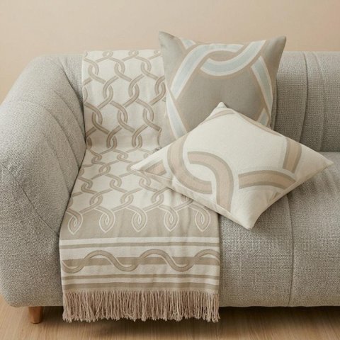 Kit Manta e Almofadas Decorativas para Sofá Argélia Verde Relva - Nexta Casa