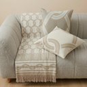 Ver imagem 1 de Kit Manta e Almofadas Decorativas para Sofá Argélia Verde Relva - Nexta Casa