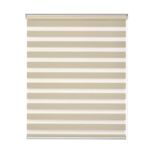 Persiana Rolo Zebra Standard 1,00 X 1,60 Bege Double Vision