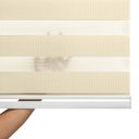 Ver imagem 4 de Persiana Rolo Zebra Standard 1,00 X 1,60 Bege Double Vision