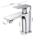 Ver imagem 2 de Torneira Monocomando de Mesa para Banheiro Bica Baixa Redonda + Válvula Click para Cuba 7/8 Redonda