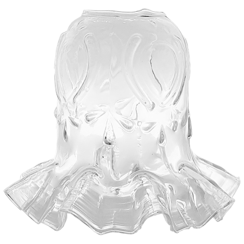 Tulipa Rei Gold Transparente P/ Pendente Lustre Arandela