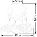 Ver imagem 2 de Tulipa Rei Gold Transparente P/ Pendente Lustre Arandela