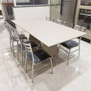 Ver imagem 2 de Kit 6 Cadeiras de Cozinha com Reforço Cromada Assento Preto