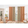 Cortina Dublin Tecido Rustico e Estampado Para Varão de 3m Cáqui - 1
