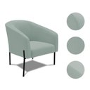 Ver imagem 4 de Poltrona Sala Decorativa Stella Pé de Aço Preto Veludo Cotelê D03 - D’Rossi
