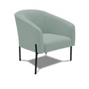 Ver imagem 2 de Poltrona Sala Decorativa Stella Pé de Aço Preto Veludo Cotelê D03 - D’Rossi
