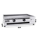 Ver imagem 2 de Chapa para Lanches a Gás 2 Queimadores 65x45 Cg65 Fire