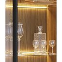 Ver imagem 4 de Conjunto Sala de Jantar Cristaleira Tijuca e Buffet Vicky C05 Preto Fosco/Noce Milano - Mpozenato