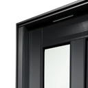 Ver imagem 6 de Porta Pivotante Alumínio Lambril Visione c/Pux.Dir. Elite Preto 240x130 Brimak
