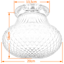 Ver imagem 2 de Plafon Aluminio Preto Paraquedas Bico de Jaca Ambar Retrô