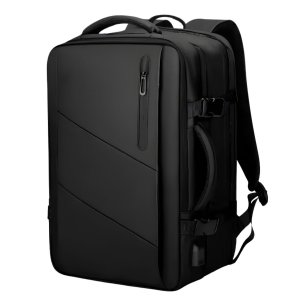 Mochila Impermeável Masculina Expansível Notebook 17,3 e Usb:preto