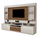 Ver imagem 1 de Home Theater Coliseu para Tv de até 58 Polegadas Off White com Naturale - Edn Móveis