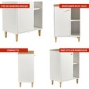 Ver imagem 6 de Gabinete Armário Banheiro Ditália 1 Porta Bn-06 Cor:branco