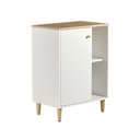 Ver imagem 1 de Gabinete Armário Banheiro Ditália 1 Porta Bn-06 Cor:branco