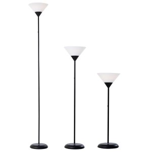 Luminaria de Chao Poste Jardim Pedestal Luminaria Piso Abajur de Chão Techled Preto