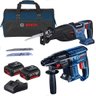 Kit Serralheiro Profissional com Serra Sabre e Martelete + Acessórios Bosch - 1