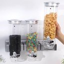 Ver imagem 6 de Dispenser de Parede Porta Cereais Triplo Alimentos Organizador Gigante Sucrilhos Granola Cozinha 3 P