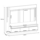 Ver imagem 4 de Estante Painel de Tv 75 Montane Off White-cinamomo - Hb Móveis