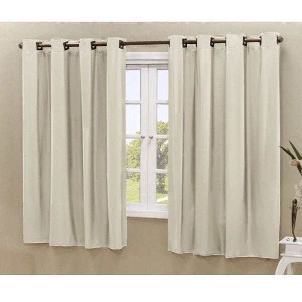 Cortina Blackout Corta 100% A Luz para Quarto ou Sala Tamanho 2,00 x 1,60 Tecido para Varao Simples - 1