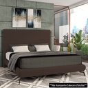 Ver imagem 2 de Cama Casal Base Box 138x188cm Pés de Ferro Cold P02 Veludo Marrom - Mpozenato