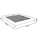 Ver imagem 4 de Cama Casal Base Box 138x188cm Pés de Ferro Cold P02 Veludo Marrom - Mpozenato