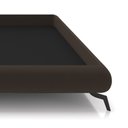 Ver imagem 6 de Cama Casal Base Box 138x188cm Pés de Ferro Cold P02 Veludo Marrom - Mpozenato