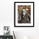 Ver imagem 1 de Quadro Freud Mente de Flores - 60x48cm:madeira Preta