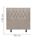 Ver imagem 2 de Cabeceira para Cama Box Solteiro 90 Cm Istambul:bege
