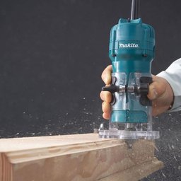 Tupia 6mm com Base Articulada 530w 30000 Rpm Pinça 6mm com Cj Guia Chaves e Pinça 3709 220v Makita - 3