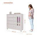 Ver imagem 3 de Cômoda Infantil 1 Porta 4 Gavetas Ariel 