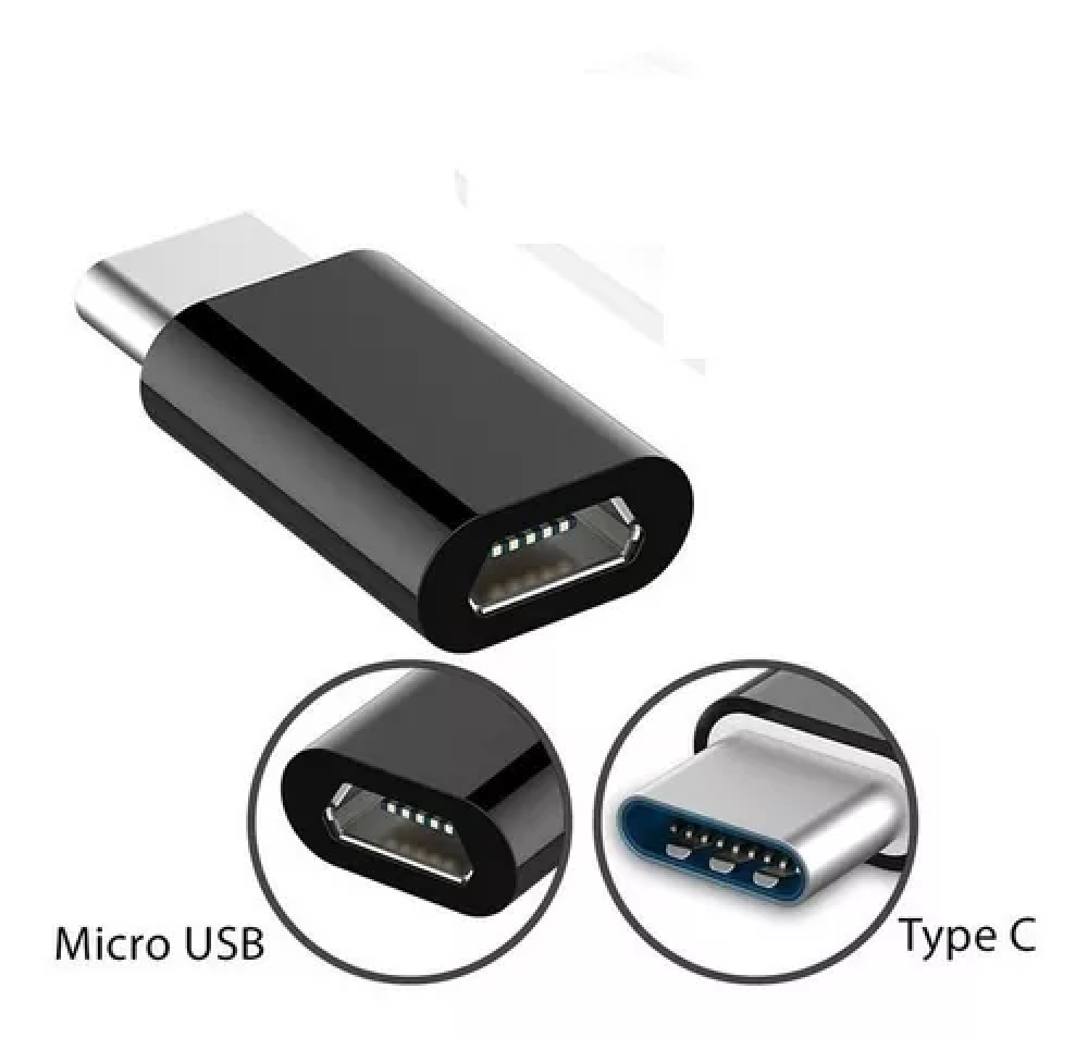 Adaptador Conversor Tipo C para Micro V8 Ft-ada14 Prata para Celular e Tablet - 2